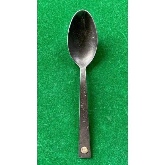 Restoration Hardware Hammered Steel Rivet SPOON, Jefferson Mack Rare - Picture 1 of 9